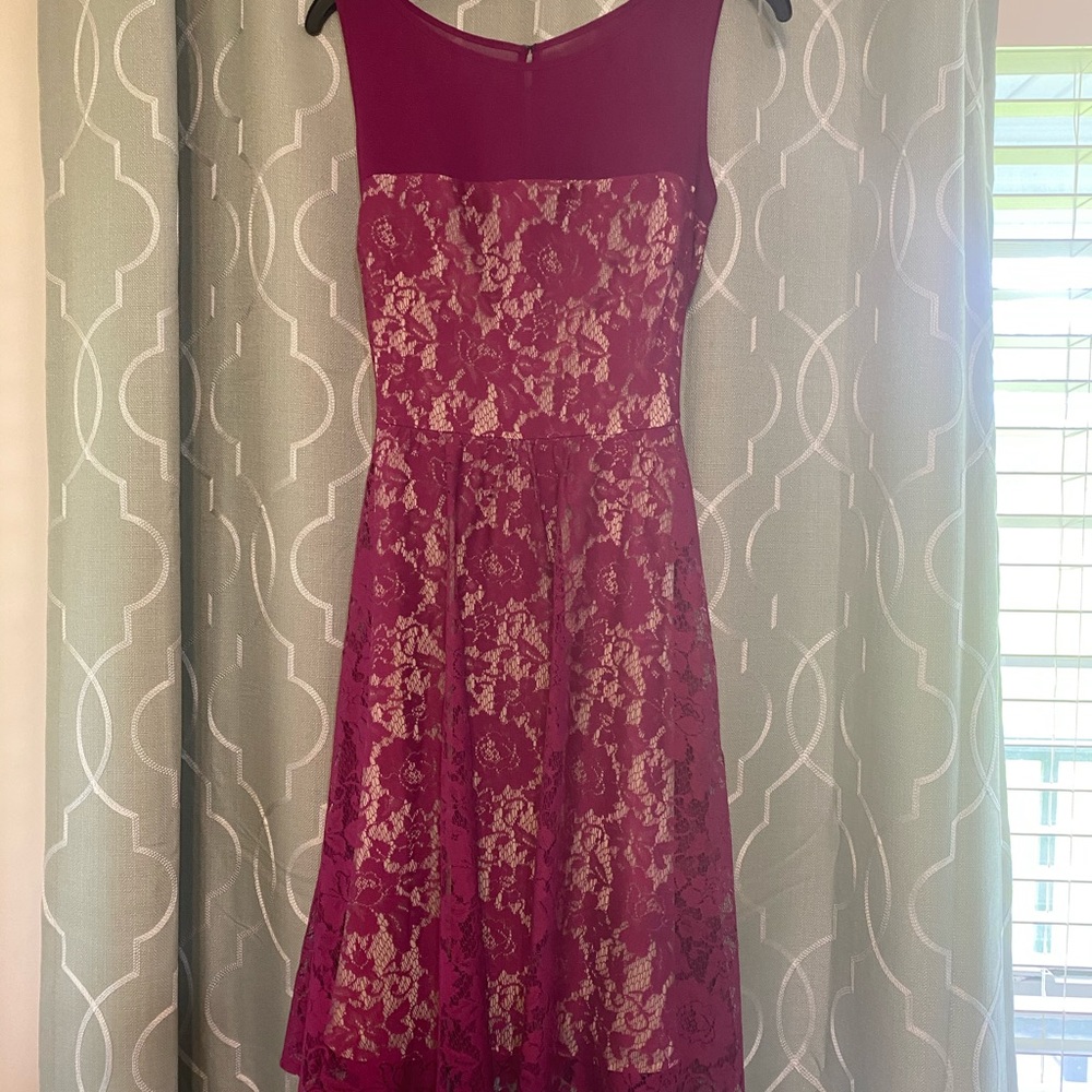 Women’s purple lace dress